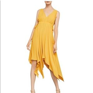 BCBGmaxazria yellow handkerchief dress